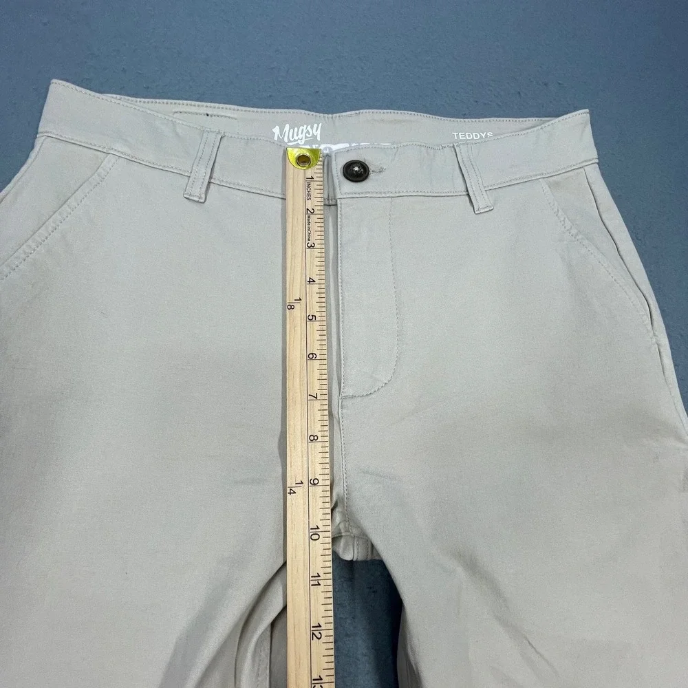 Mugsy Tan Teddys Slim Fit Stretch Chino Pants Mens 32x32